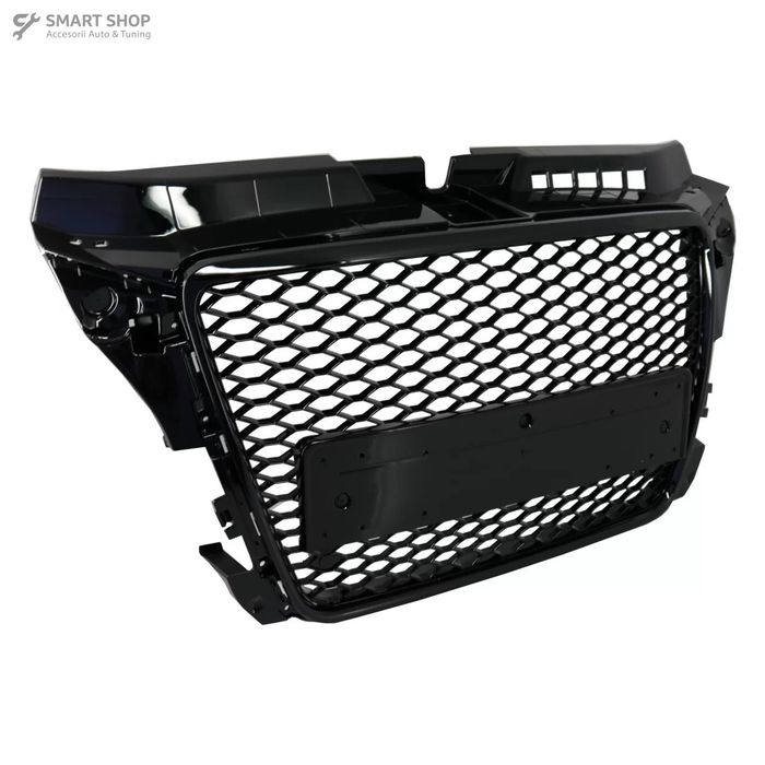 Grila Centrala Audi A3 8P Facelift (2007-2012) RS Design Negru Lucios