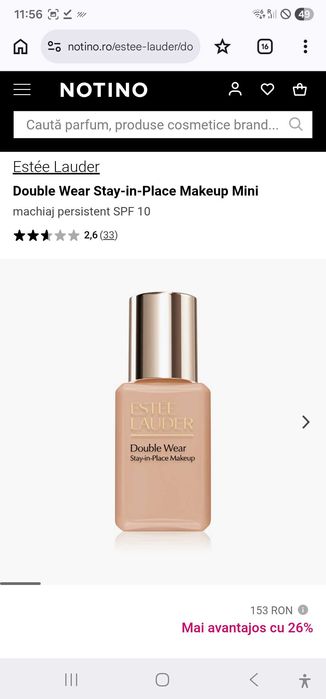 Fond de ten de lungă durată Estée Lauder Double Wear Stay-in-Place Makeup SPF 10