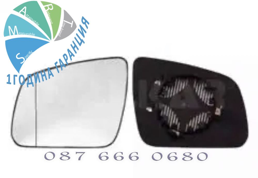 Стъкло огледало Mercedes benz C в204 W204 Ц тонирано асферично клас