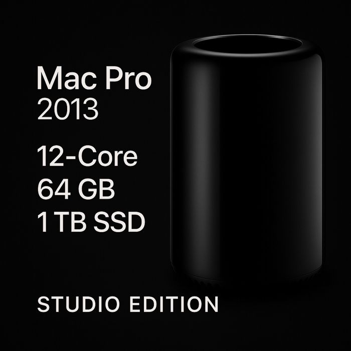 Mac Pro 2013 - 12 Core / 64GB / 1TB SSD / Dual D700 Impecabil