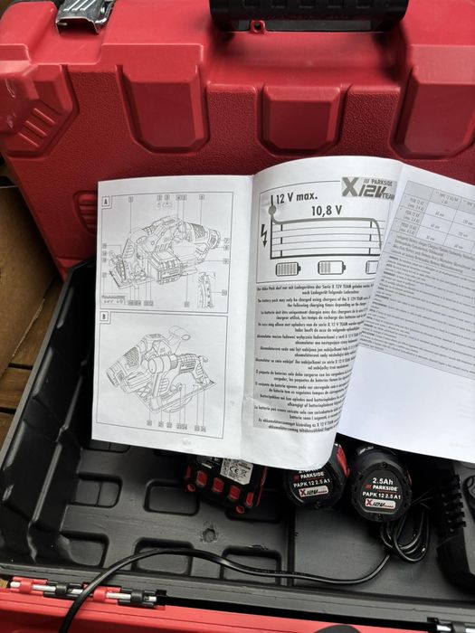 Циркуляр 12 V с 2 батерии