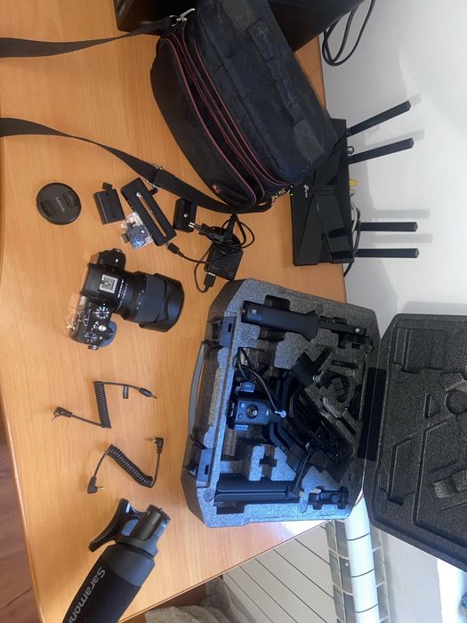 Pachet complet foto/video Sony A7 mirrorless full frame+ Ronin-S + acceesorii