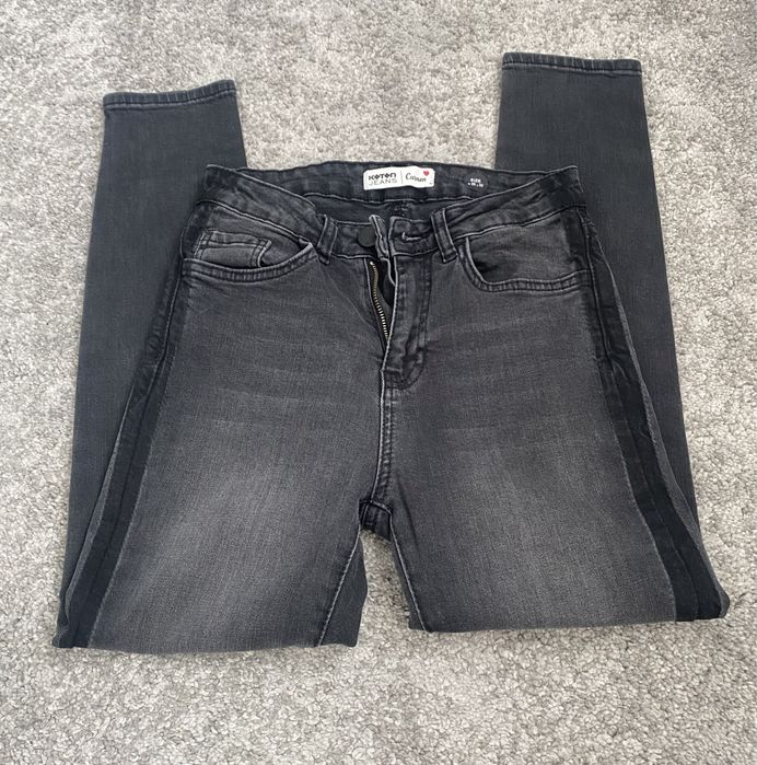 Koton jeans, blugi negri marimea 32/xxs