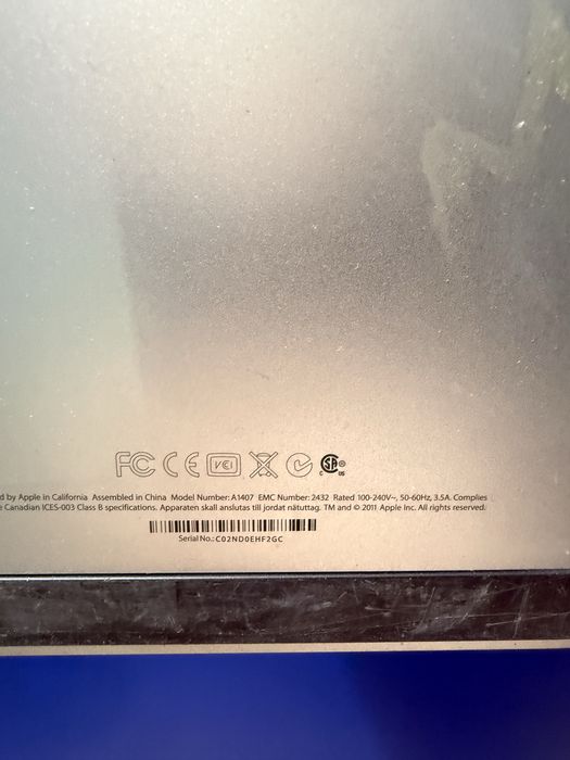 Монитор apple  27 дюмов