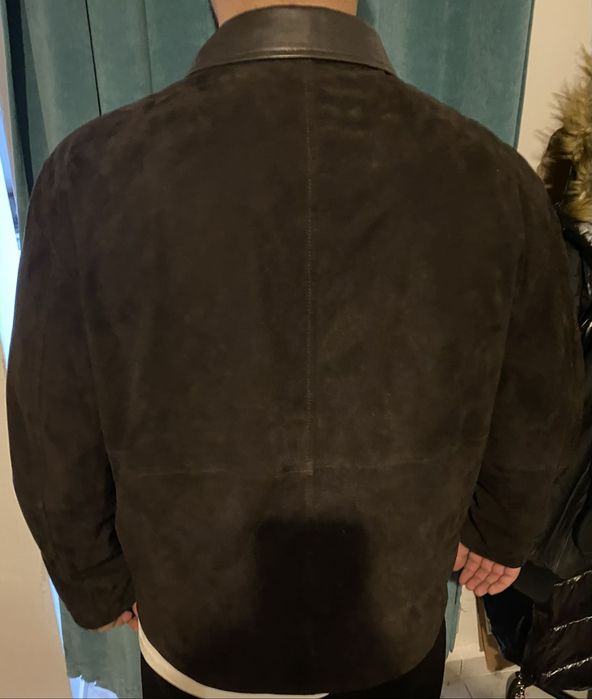 Geacă din Piele întoarsă Massimo Dutti