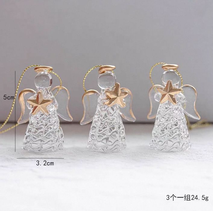 Стеклянные ангелы на ёлку