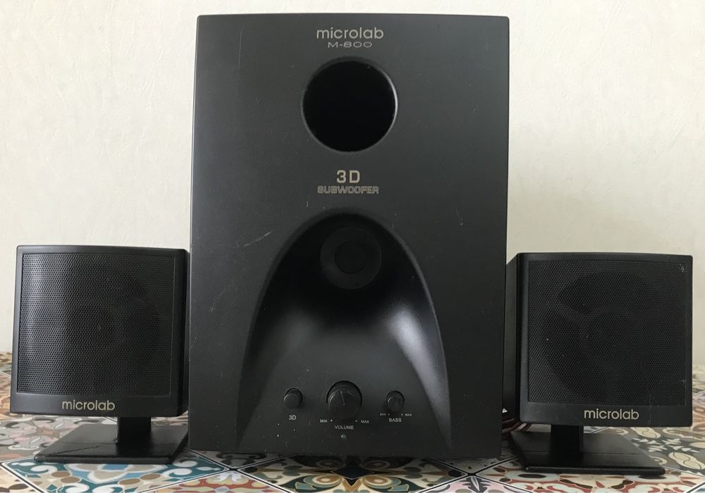microlab M-800 сабвуфер и колонки