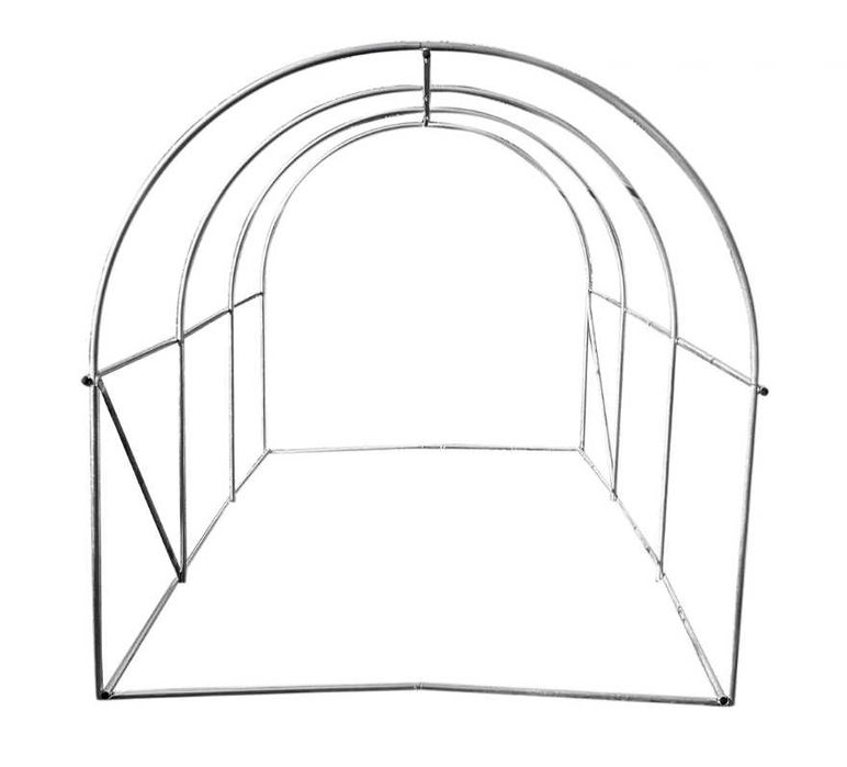 Sera Solar Gradina Tunel Cadru Otel Folie Polietilena Geam Usa 3x2x2m