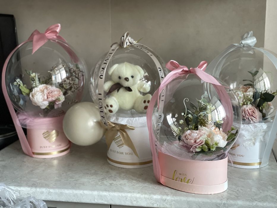 Оригинально «Цветы в шаре»