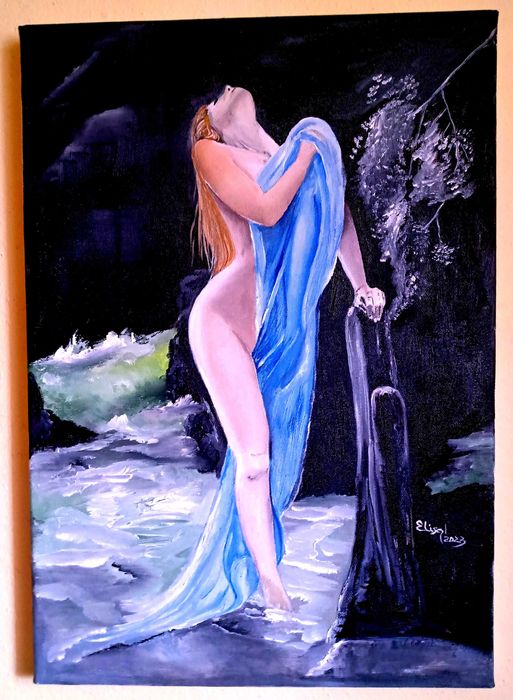 Tabloul "Femeia, in toata splendoarea ei", pictura in ulei pe panza