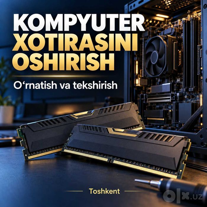 Kompyuterning ishlash xotirasini oshirish — Toshkent