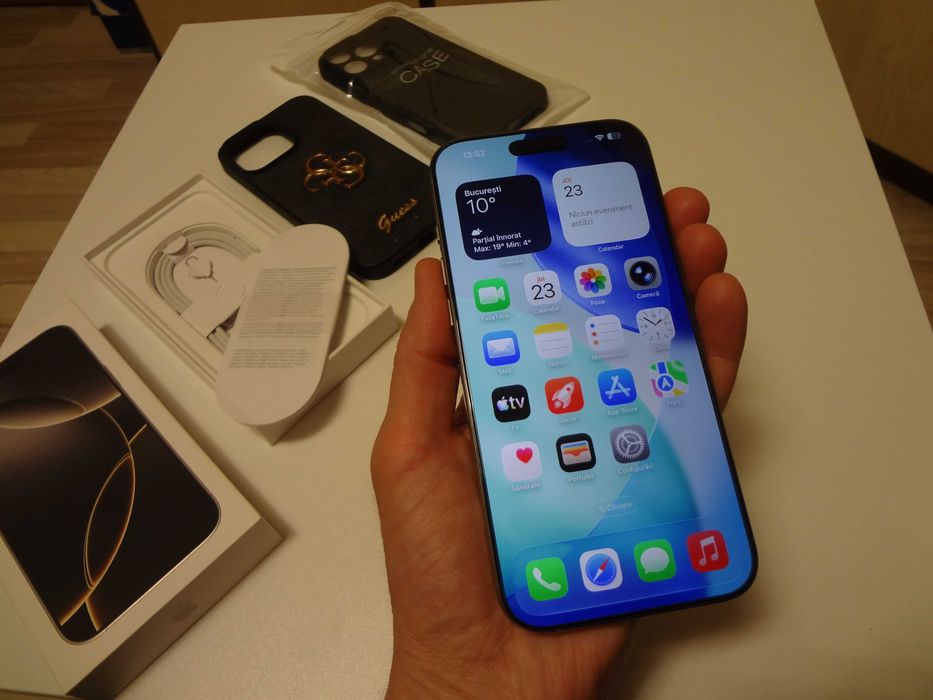 iPhone 16 Pro Max 512GB Natural Titanium Ca Nou , Full Accesorii