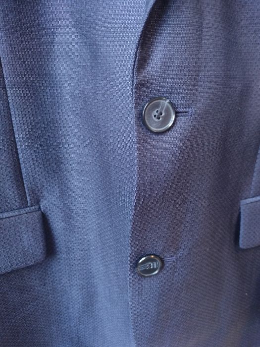 Ново HUGO BOSS, 50 размер, вълна и коприна, мъжко сако тъмносиньо