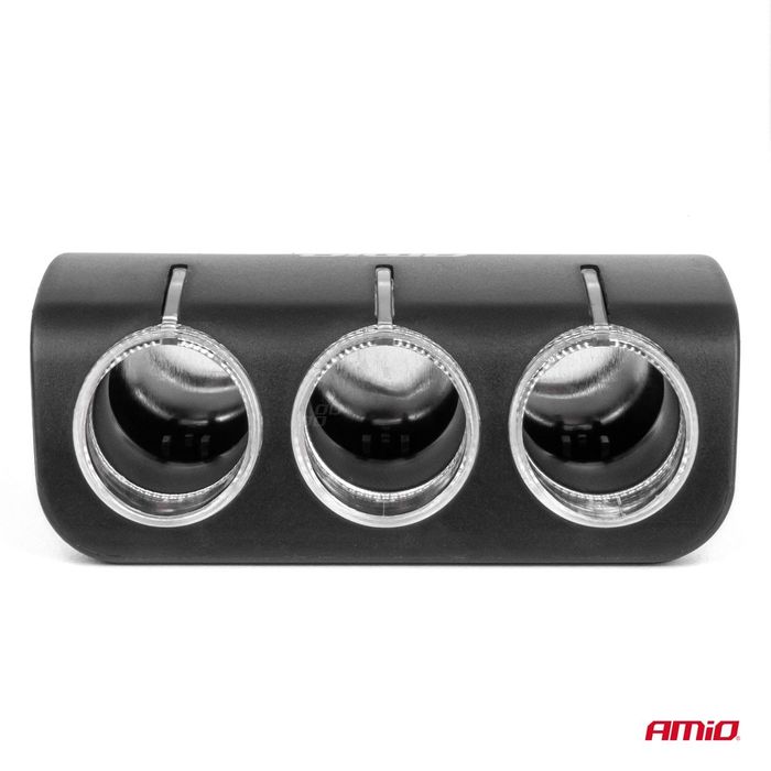 разклонител за запалка 12v 24v 120w 80см amio-04359