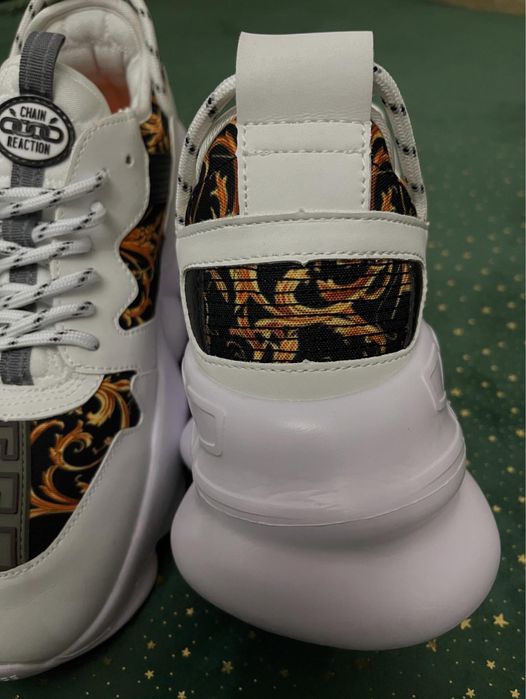 Versace Chain Reaction 2 Barocco Print White - Calitate Premium