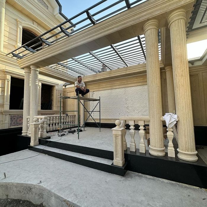 Фасад Травертин Гранита Мрамор