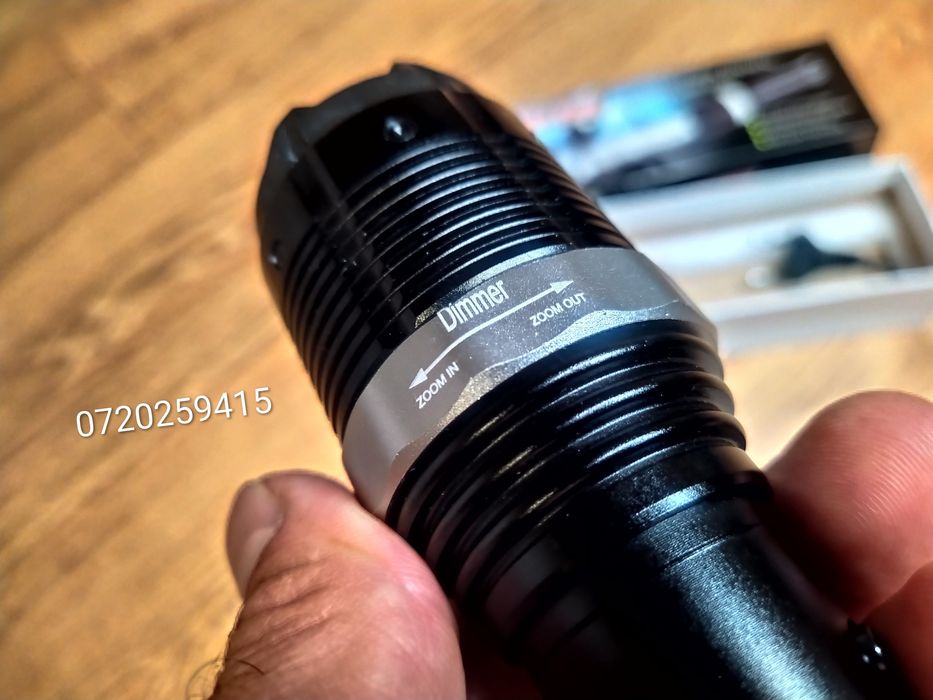 Lanterna LED HY-8810 Police cu electrosoc pentru autoaparare, 10.000 Kv