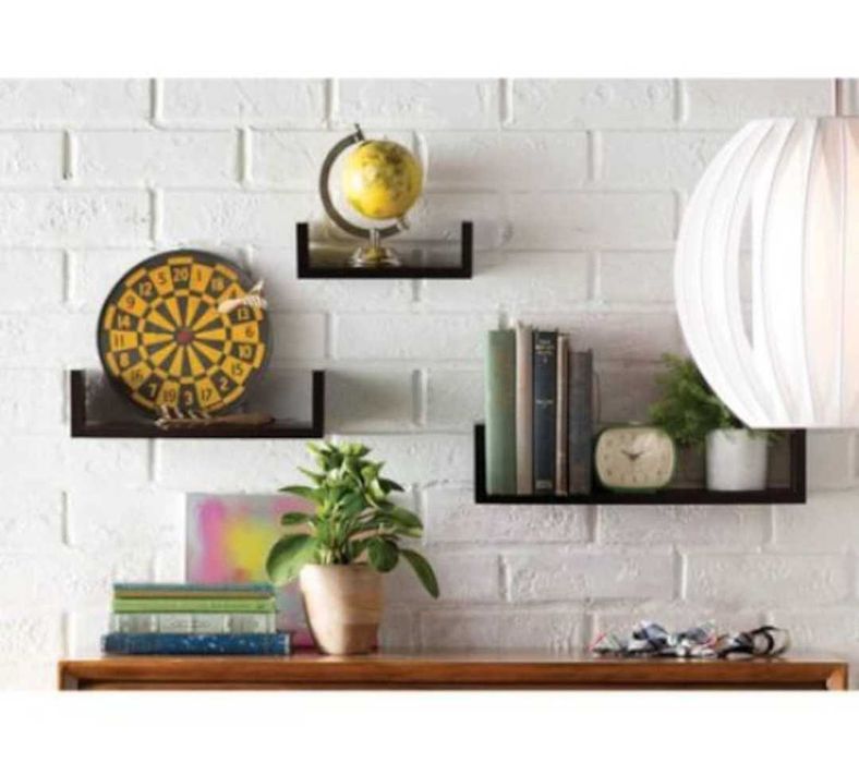 Рафтове за стена, 3бр., до 3кг, комплект етажерки