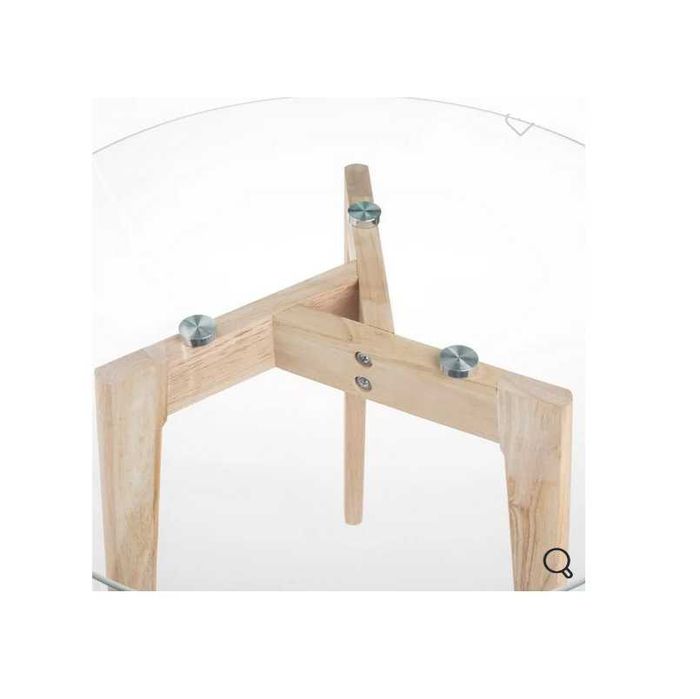 Декоративна кръгла маса Mercado Trade, Стъкло, 50х45см.