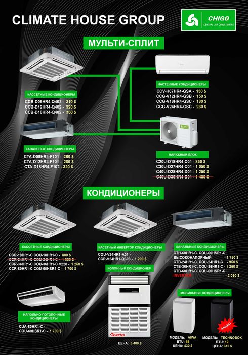 Кондиционеры и вентиляция