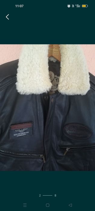 Geacă piele bărbați Alessandro Aviator M