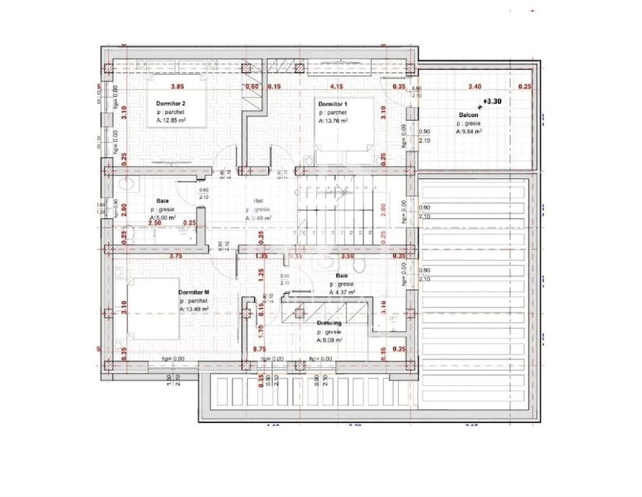 Casa individuala cu 4 camere, 130mp utili+terasa (19mp), teren 360mp