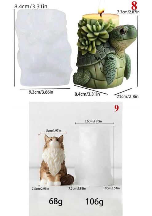 Неизползвани силиконови форми / молдове