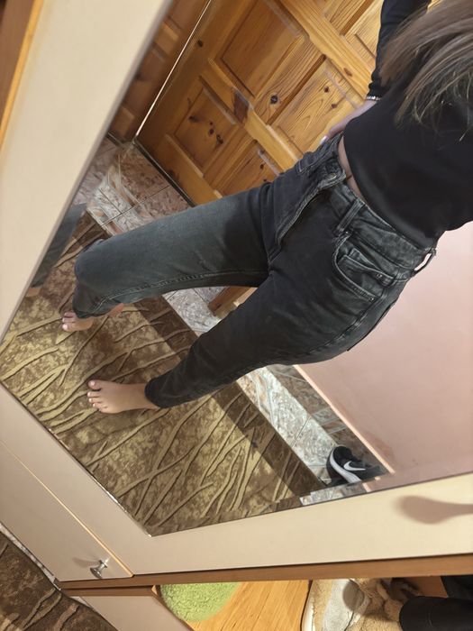 Черни дънки Stradivarius S/XS