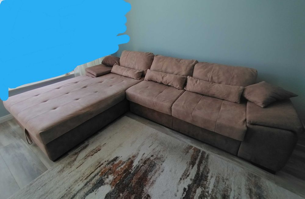 Удобен ъглов диван ляв