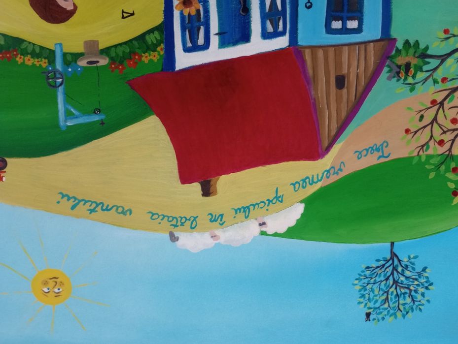 Pictură naivă in ulei