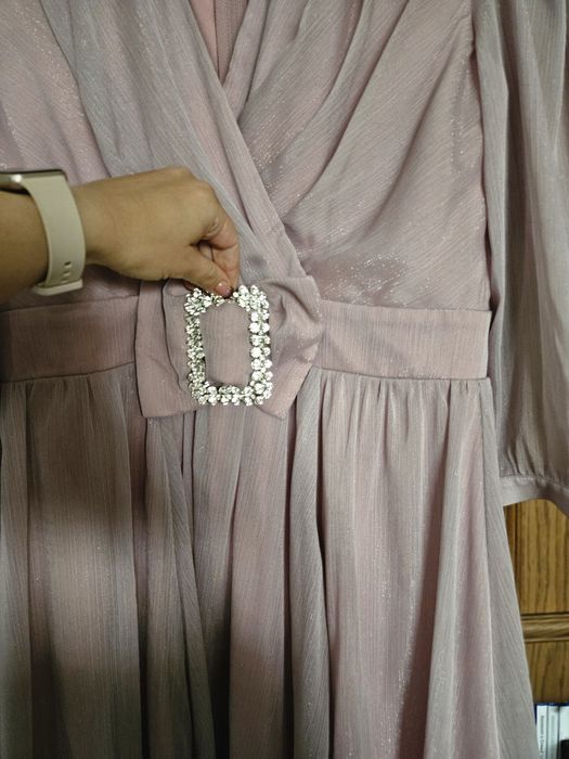 Rochie elegantă roze, mărimea 44
