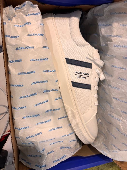 Белые мужские кеды Jack&Jones