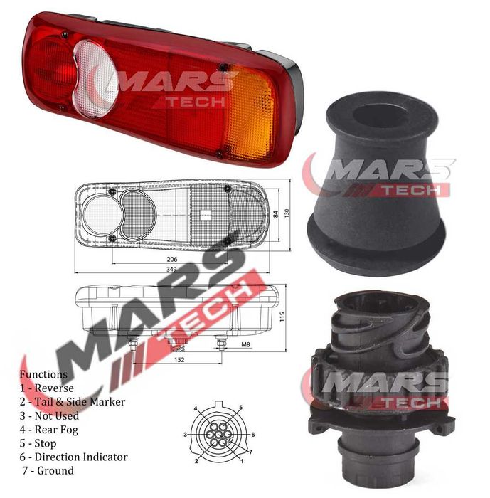 Стоп Универсален за DAF LF / Renault Premium - Midlum / ДАФ / РЕНО