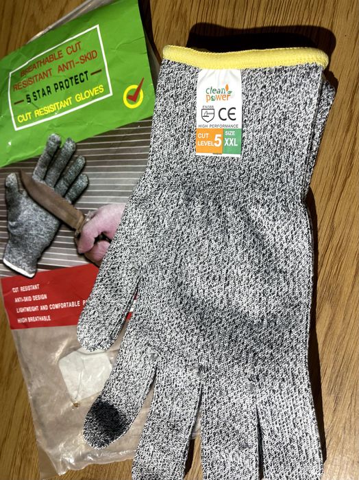 Перчатки защитные рабочие с кевларовыми нитями