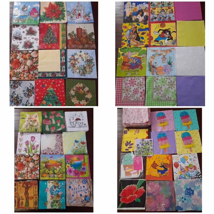 Салфетки за  декупаж и обикновени