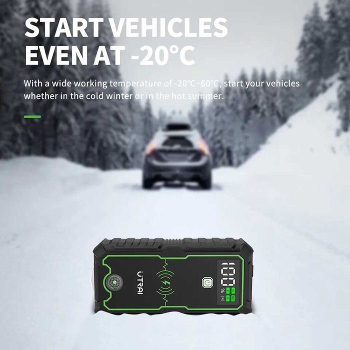 Starter auto NOU cu factura utrai 2500A incarcare wireless power bank