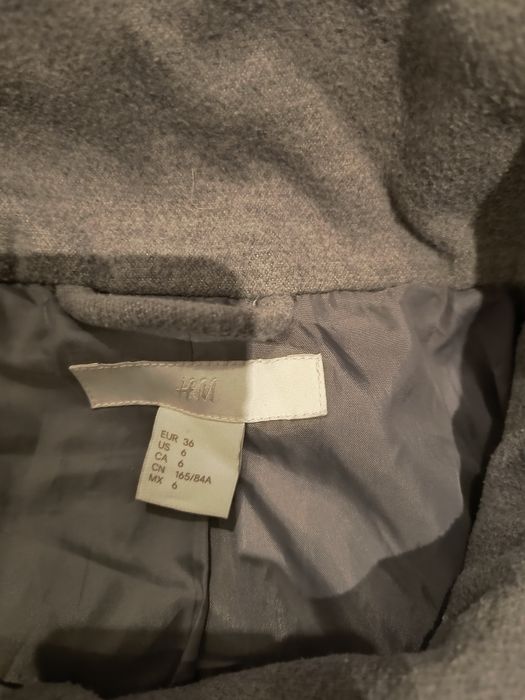 Дамско сиво палто H&M размер 36