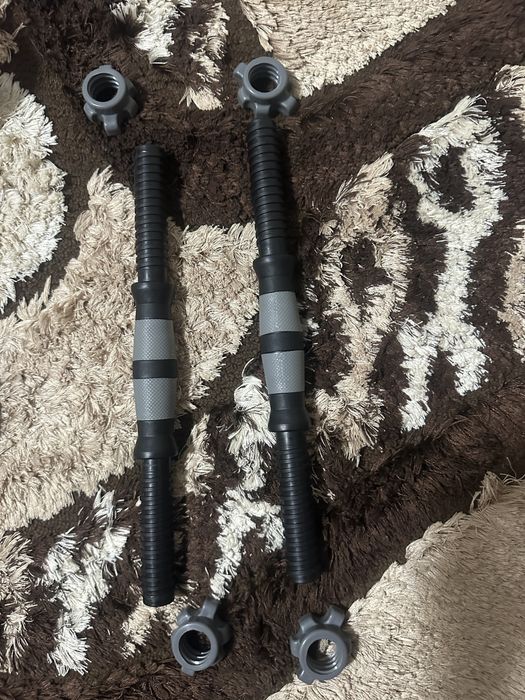 Gantere + haltere de 9kg toate !