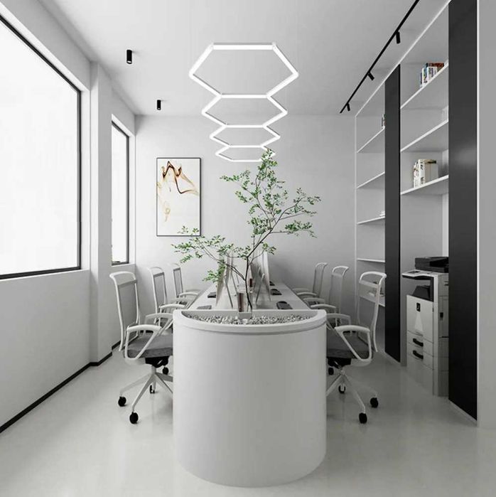 Модульное освещение соты, стрелки, ромбы