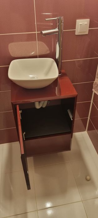 Dulap de baie cu lavoar din MDF
