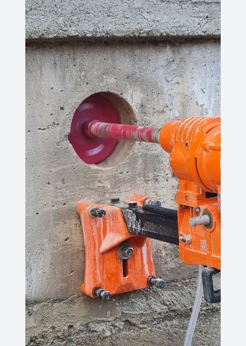 Almazni bur teshik teshish xizmati betonk esish transhe kanalizatsiya