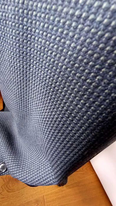 Vand sacou barbatesc albastru-gri