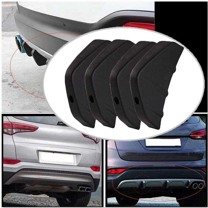 Универсален тунинг спойлер дифузери за задна броня тип Акула