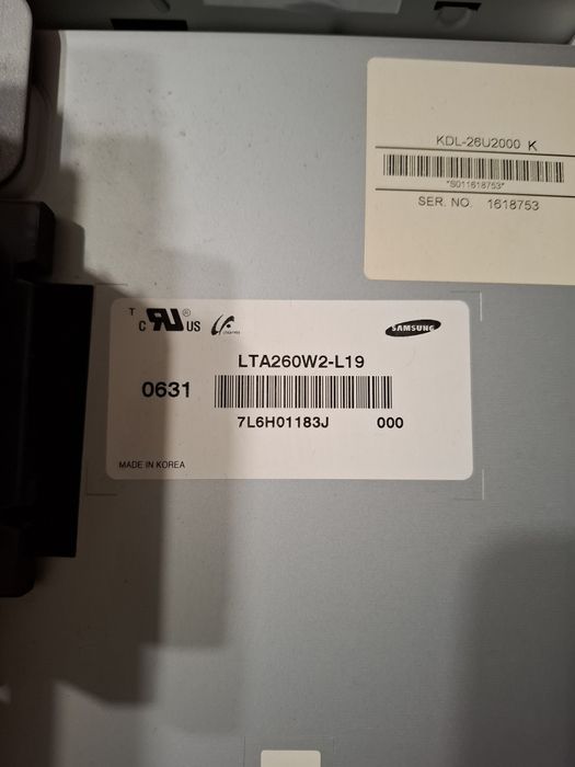 Телевизор Sony KDL-26U2000 за части