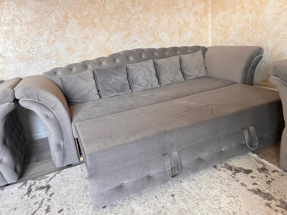 Новый Диван 3+2+1 (мест) с подушками