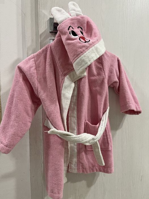 Детски, бебешки халат за баня момиче