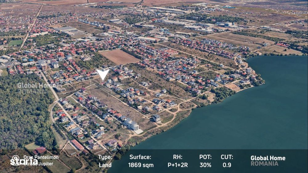 Teren Dezvoltare | 1.869 mp | PUD Aprobat | Str. Jupiter - Pantelimon