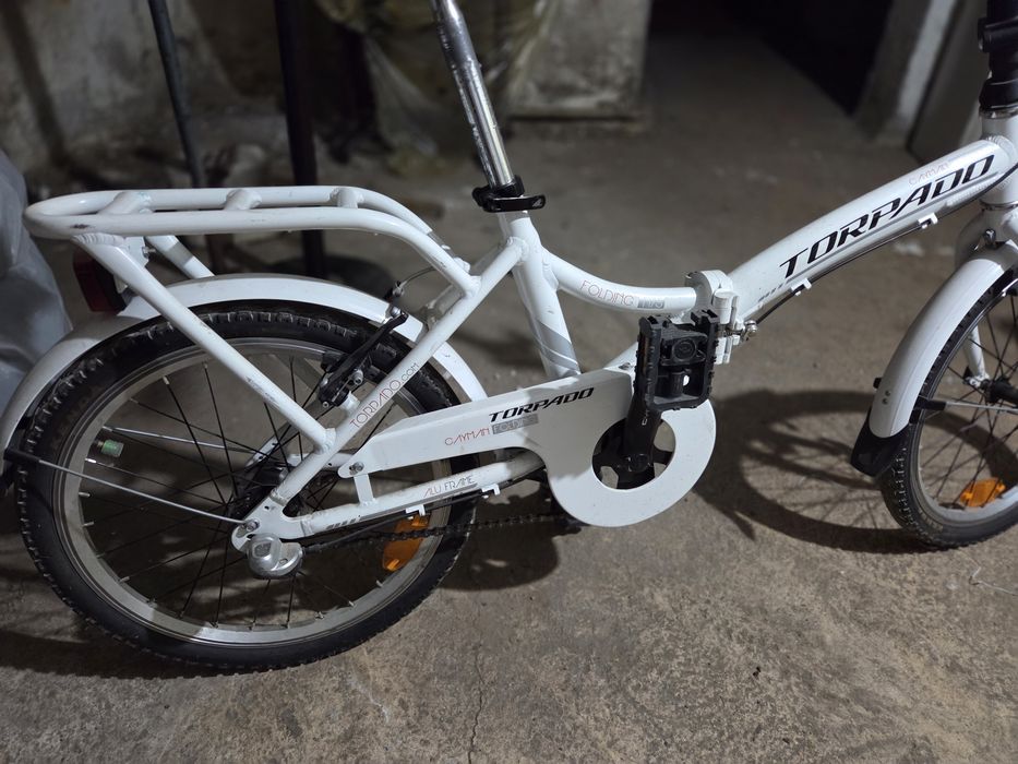 Bicicleta Torpado pliabila alba