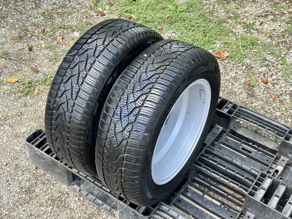 2бр.НОВИ Резервни гуми+АЛУМИНИЕВИ ДЖАНТИ 15" 4x100-Opel,Chevrolet,Fiat