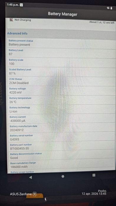 Tableta zebra et40 impecabila+husa